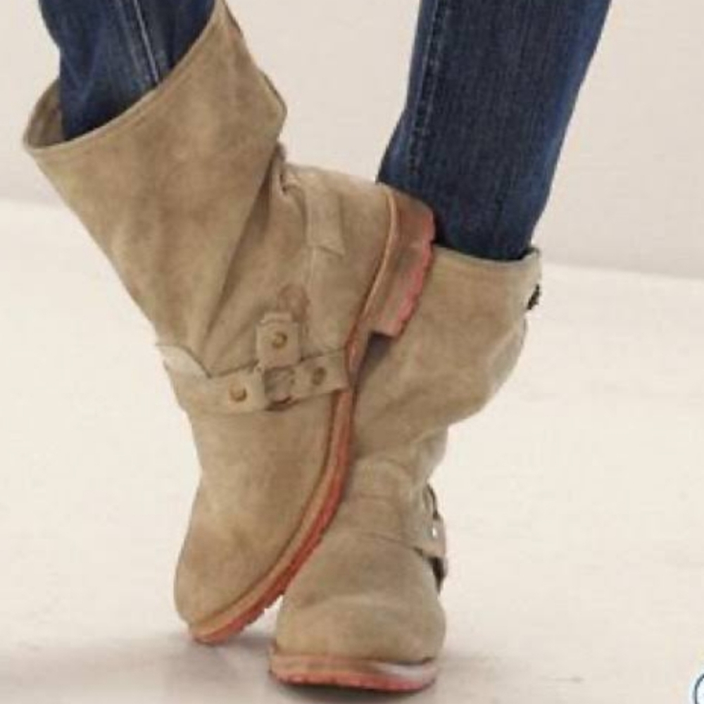 Vintage shoe company tan boots size 9 - Picture 1 of 2